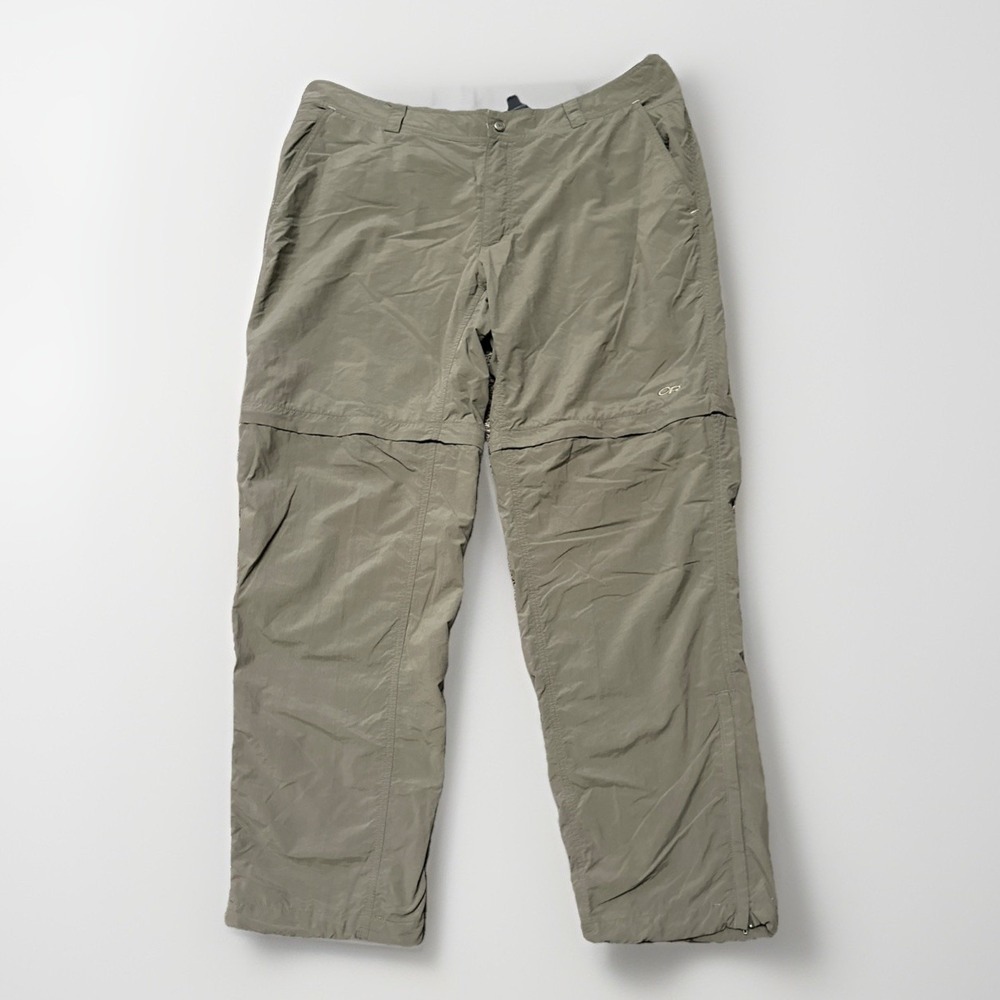 Outdoor Research Mens Pants‎ 38x31 Green Convertible Hiking Travel Utility